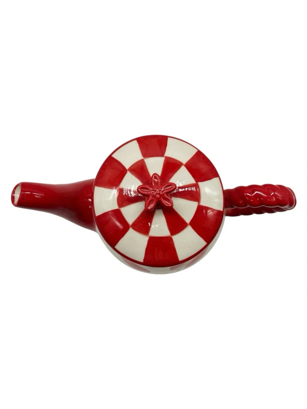 temptations by tara old world red Teapot & Lid